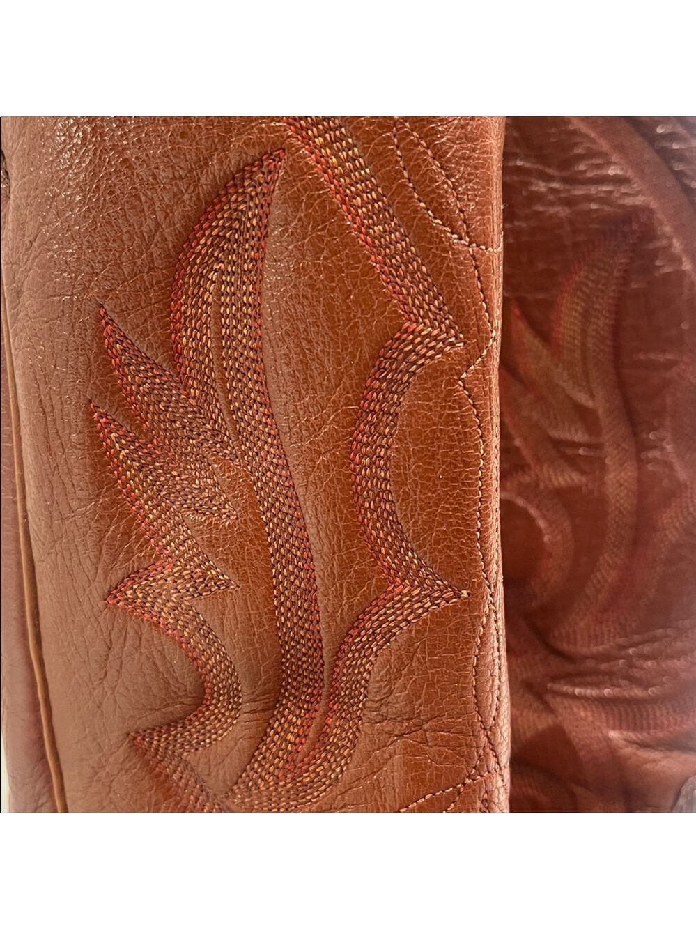 Justin 8303 Men's Exotic Leather Western Boot Peanut Brittle Lizard Round Toe - Picture 5 of 15